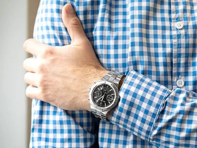 Orë për meshkuj Bulova Precisionist 96B410, e argjendtë - 3