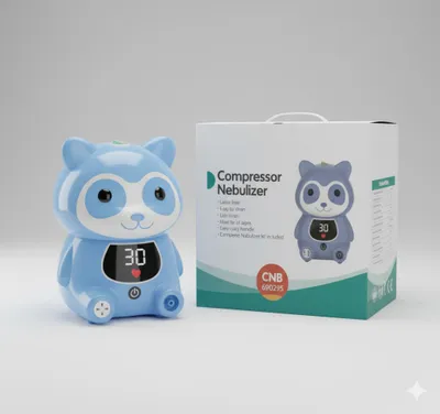 Inhalator Elektrik Kompresor, Bear GENERIC, Touchscreen Timer - 4