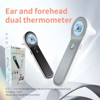 Termometer Digjital me Infrared Dual, matje nga Veshi dhe Balli