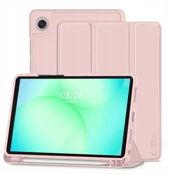 Mbulesë tablet Tech-Protect SmartCase Pen, Galaxy Tab A9 A11 8.7", me stylus, rozë