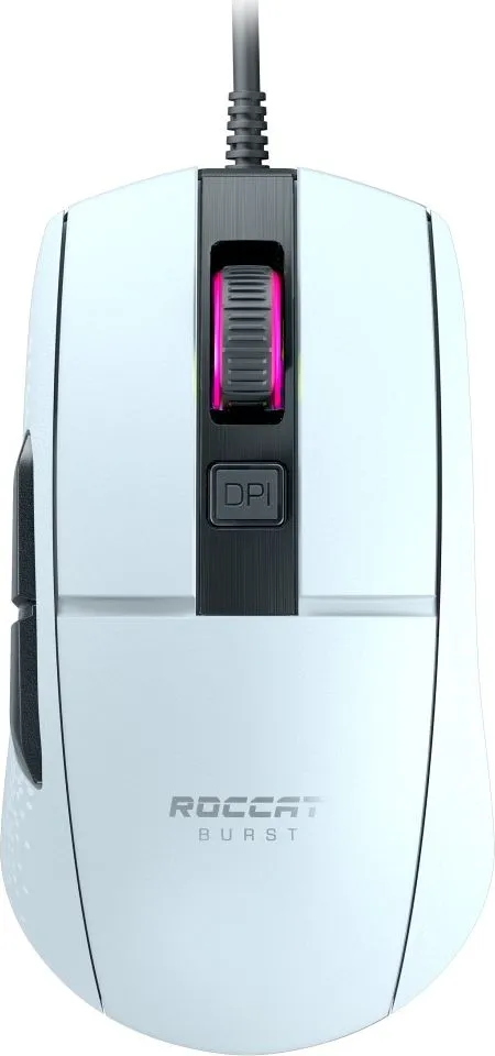Maus me kabllo ROCCAT Burst Core Extreme Light, i bardhë - 1