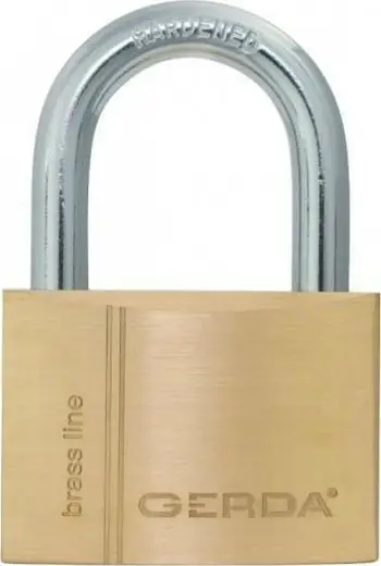 Dry Gerda Brass Padlock, set 2 copë, 30mm, bronz