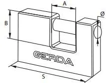 Dry Gerda Iron Line KTZ, T-70, çelik i ngurtësuar, i zi - 1
