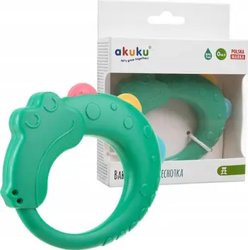 Lodër kallajxhi dhe kafshore Akuku A0539, formë krokodili, BPA free, shumëngjyrëshe