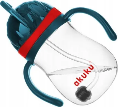 Gotë me pipë Akuku Innovative Cup, pipëz e rënduar, 9m+, blu e kuqe - 1