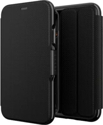 Mbrojtëse me kapak GEAR4 D3O Oxford për iPhone Xr - IC9OXDBLK, e zezë