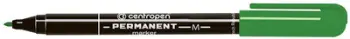 Marker Centropen Permanent Round Tip, 1.00 mm, i gjelbër