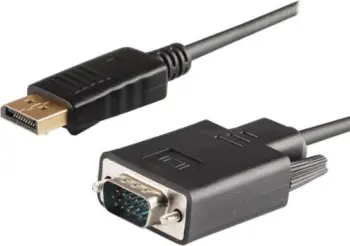 Kabllo Savio DisplayPort në D-Sub (VGA), 1.8m, e zezë