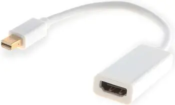Përshtatës Savio DisplayPort Mini - HDMI AV, i bardhë