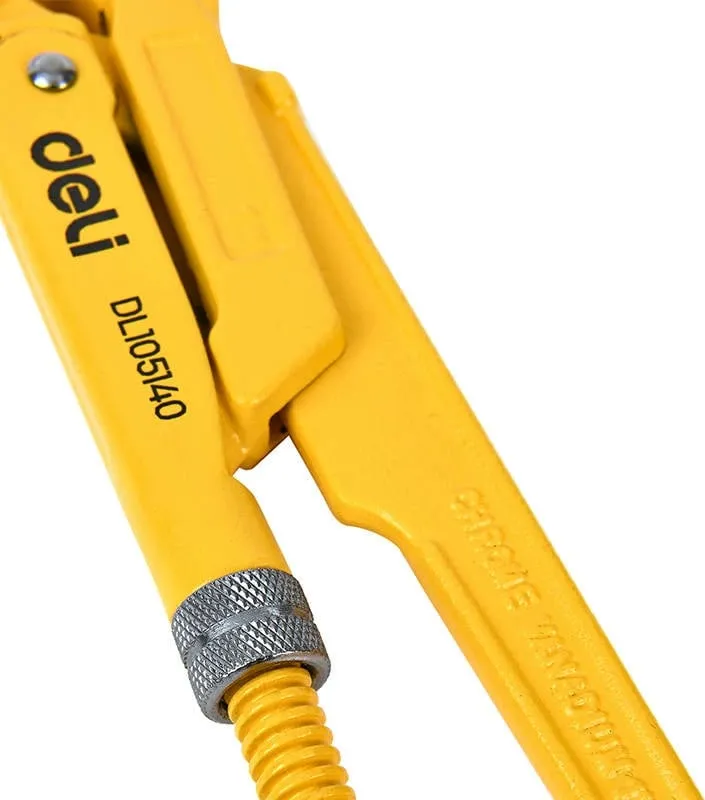 Çelës suedez për tuba Deli Tools EDL105140, i verdhë - 2