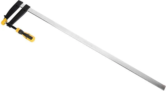 Kapëse marangozësh Deli Tools EDL111280, 120x800 mm, çelik A3, verdhë/zezë - 1