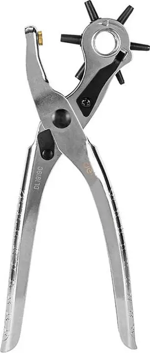 Pinca për shpuarje lëkure Deli Tools EDL1919C, 9", argjendtë