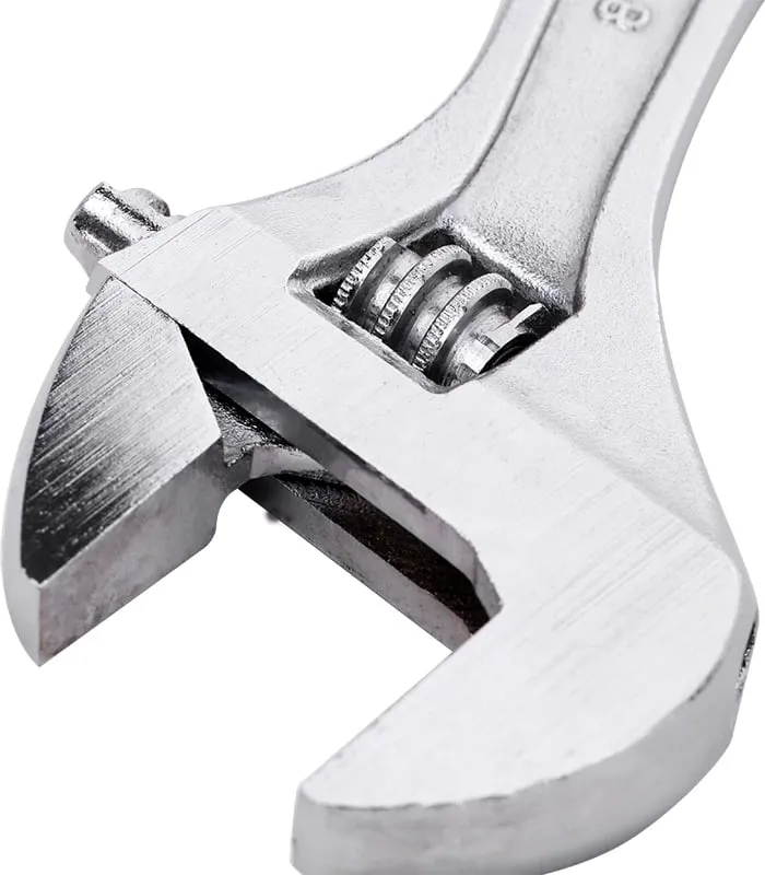 Çelës i rregullueshëm Deli Tools EDL008A, 8 inç, argjend - 2