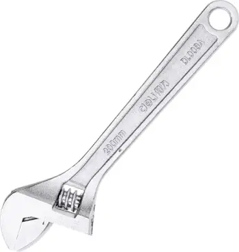Çelës i rregullueshëm Deli Tools EDL008A, 8 inç, argjend