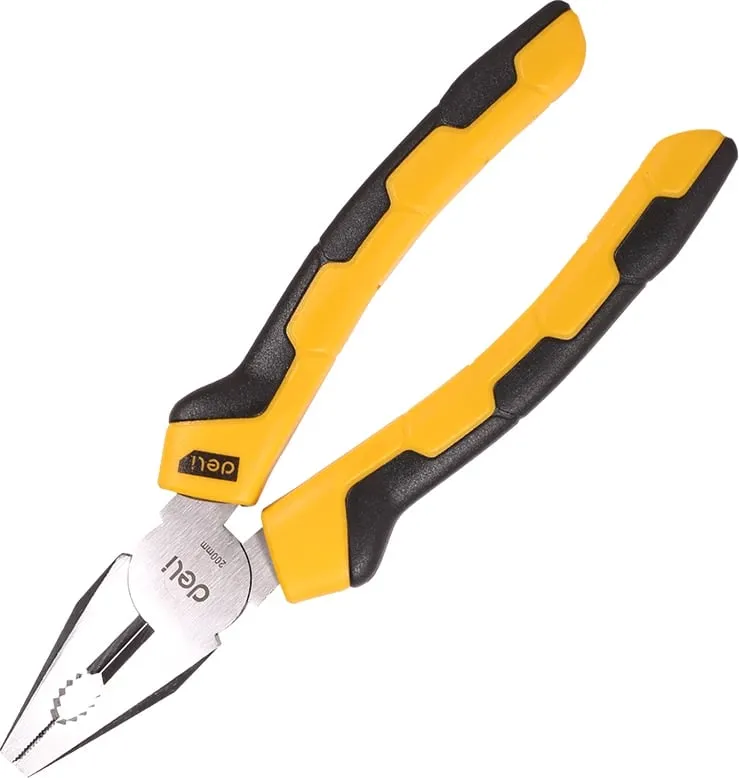 Darë kombinimi Deli Tools EDL2008, 8", e verdhë - 1