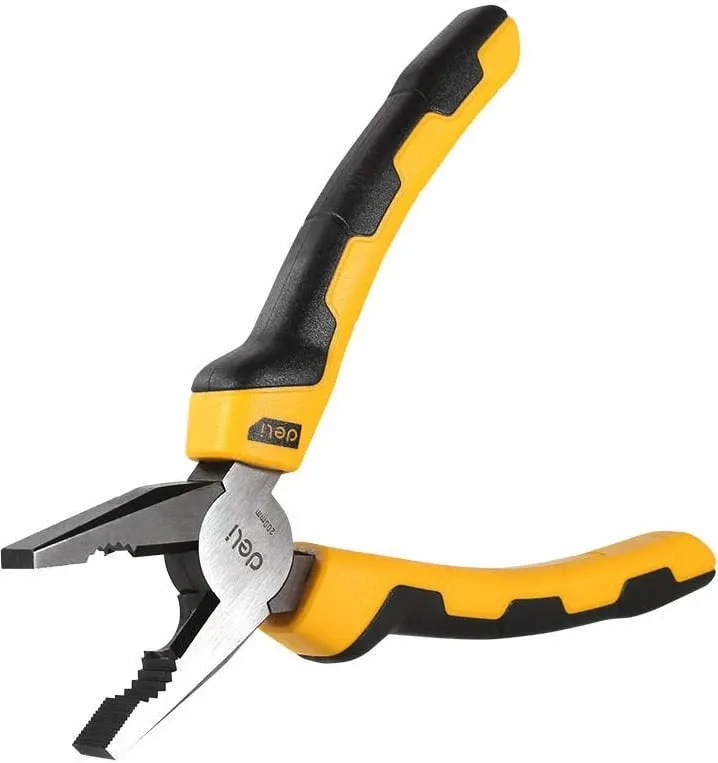 Darë kombinimi Deli Tools EDL2008, 8", e verdhë - 2