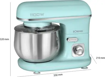 Procesori i ushqimit Bomann KM 6030 CB, 1100 W, 5 L, Ngjyrë Mente
