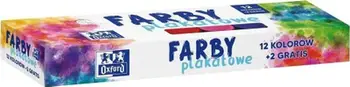 Ngjyrat pllakate Oxford Poster Paints, set 12+2 ngjyra, 20ml