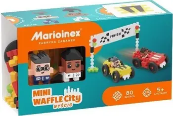 Set blloqe Marioinex Mini Waffle Blocks Race, 80 elemente, shumëngjyrëshe