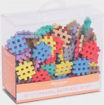 Blloqe lodër për fëmijë Marioinex Waffle Mini Pastel, 140 copë