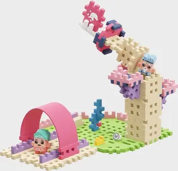 Set ndërtimi Marioinex Mini Waffle Princess Magic Tower, 80 pjesë, për fëmijë 6+