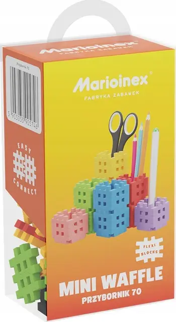 Blloqe ndërtimi Marioinex Mini Waffle Organizer, 70 elemente, shumëngjyrëshe