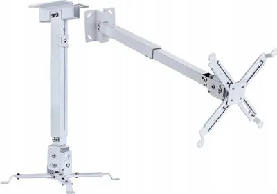 Mbajtëse tavani për projektor Massa, universale, rregullim 12-65 cm, çelik, e bardhë - 3