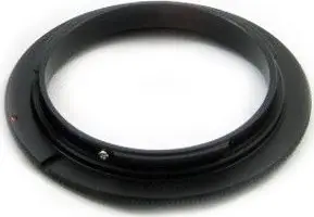 Adapter makro Massa Reverse Mounting për Olympus Panasonic Micro 4/3, filetë 58mm, alumini, i zi
