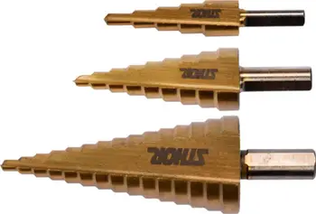 Set shpuese spirale Sthor Step HSS, 3 copë