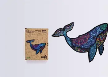 Puzzle druri PuzzleOK Mighty Whale, 125 copa, madhësia A3