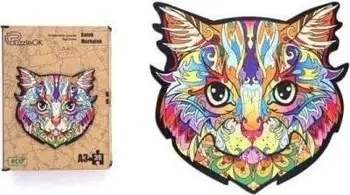 Puzzle druri PuzzleOK Kitty Murkotek 39, format A3, shumëngjyrësh