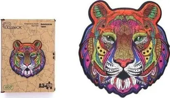 Puzzle druri PuzzleOK Majestic Tiger, 126 pjesë, formati A3, shumëngjyrësh