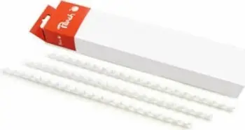 Unaza lidhëse Peach R-PB412-01, 12mm, 95 fletë A4, të bardha, 25 copë
