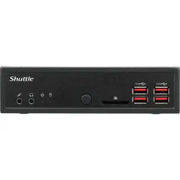 Kasë Shuttle XPC slim DH32U5, Intel i5-1135G7, 4x HDMI, 2x LAN, 1.35L, e zezë