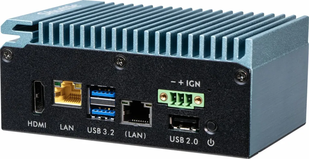 Kasë barebone Shuttle SPCEL02, Intel Celeron J6412, 1x SO-DIMM DDR4 deri 32GB, 2x 2.5G LAN, gri - 4