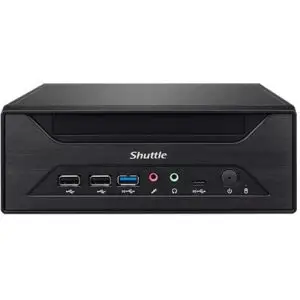 Kasë Shuttle Barebone XPC slim XH610, LGA1200, 2xSODIMM DDR4, 2xM.2, 3xSATA, 1xHDMI, 1xDP, 1xVGA, e zezë