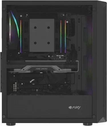 Kasë Fury Shobo SH4F RGB, e zezë - 6