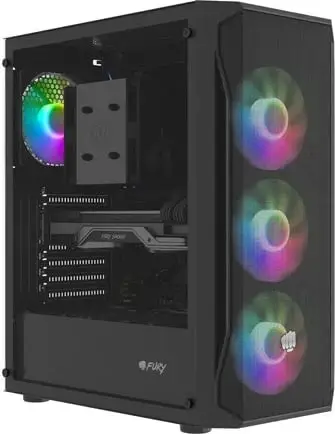 Kasë Fury Shobo SH4F RGB, e zezë