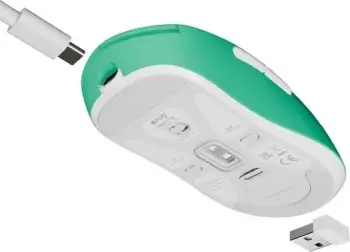 Maus wireless Fury Tanto T4, 12000 DPI, 7 butona, miętowa