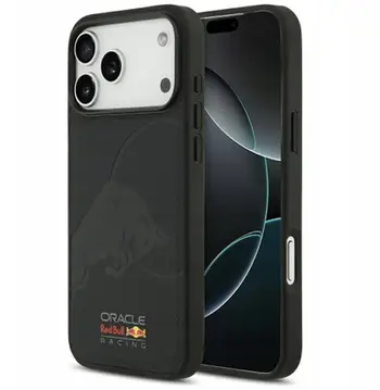 Mbulesë telefoni Red Bull Case Meshed Debossed Bull MagSafe për iPhone 17 Pro Max, TPU plastike me eko lëkurë, me MagSafe, blu navy