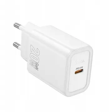 Karikues USB Hoco N60 Gentle, PD 20W, një portë USB C, i bardhë
