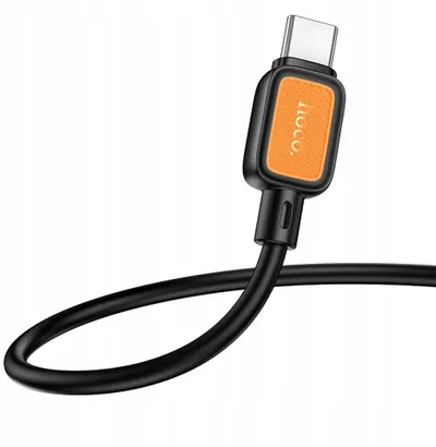 Kabllo USB C në USB C Hoco X108, 60W, 1m, e zezë - 3