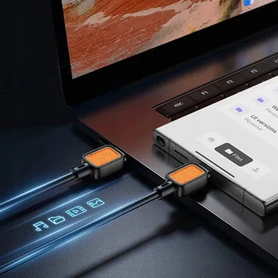 Kabllo USB C në USB C Hoco X108, 60W, 1m, e zezë - 5