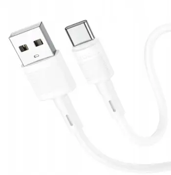 Kabllo karikimi Hoco X83, USB A në Type C, 3A, 1 m, e bardhë