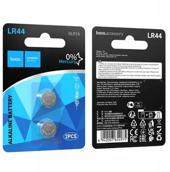 Bateri Hoco LR44 DLR16, 1.5V, set 2 copë