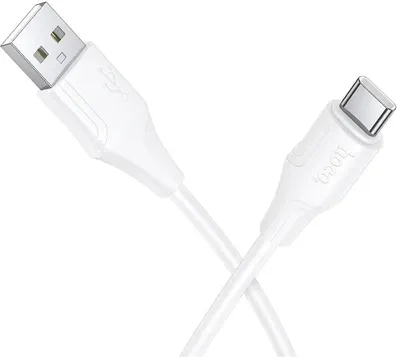 Kabllo USB Hoco X124, USB A në USB C, 3A, 1m, e bardhë - 1