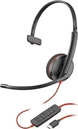 Kufje me mikrofon Plantronics Blackwire C3210, USB-C, të zeza