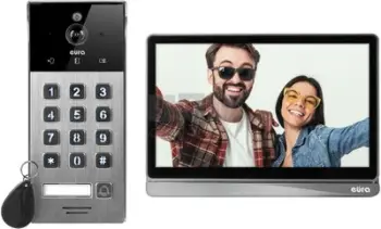 Video interkom Eura Wi Fi Din Reader, ekran 8" me prekje, çelik inox