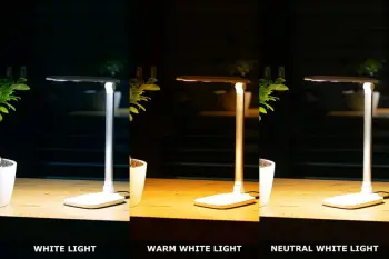 Llampë tavoline Montis MT042, LED, intensitet i rregullueshëm, e bardhë