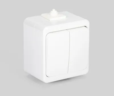 Çelës sipërfaqësor Montis WNT-2S, 10A 250V, IP44, i bardhë - 2
